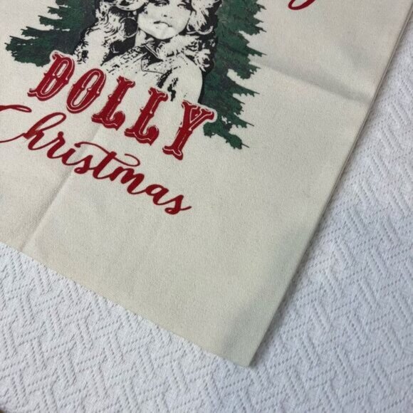 Have a Holly Dolly (Parton) Christmas Tote Canvas Reusable Bag Xmas Country - Picture 5 of 7